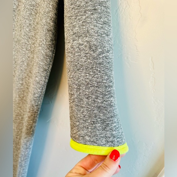 Rosie Pope Maternity Grey Neon Trimmed Elbow Sleeve Dress Knit SZ LARGE NEW! - Picture 6 of 16